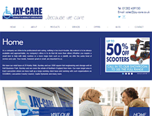 Tablet Screenshot of jay-care.co.uk
